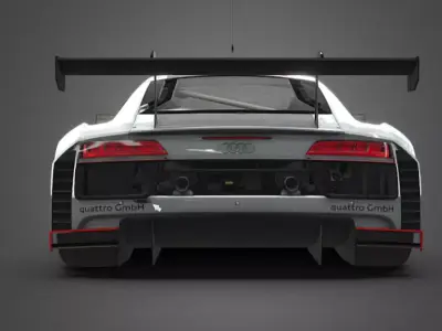 Audi R8 Lms 2016 Low-poly 3D model