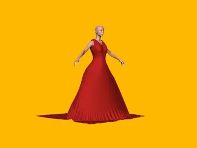 Female Body Builder 3D model