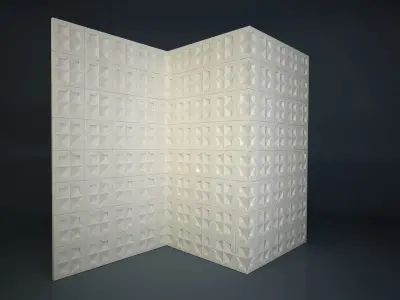 04 ARABIC PATTERN WALL Low-poly 3D model