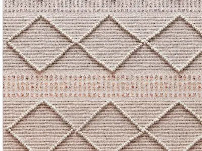 Home Republic Hendrix Natural And Sky Rug 3D model