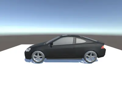 Acura RSX Optimized for mobile games Low-poly 3D model