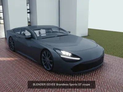BLENDER EEVEE Brandless 20 car collection volume 4 3D Model Pack