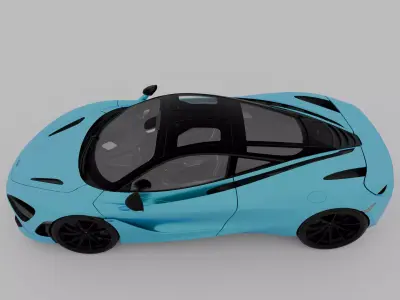 McLaren 720s 3D model Textured