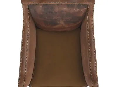 Leather Mens Club Chair LU6066227097112 3D model