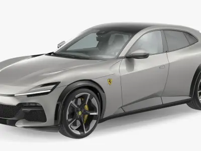 2023 Ferrari Purosangue SUV Grey 3D model