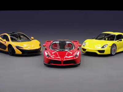 Holy Trinity 2000s Car Pack 3D model