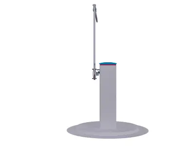 PARKING BARRIER ARC Low-poly 3D model