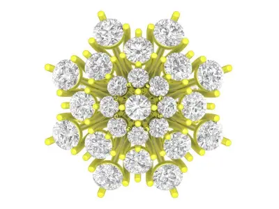 A7789 Hongkong Style Luxury Diamond Women Ring 3D print model