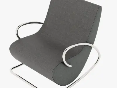 Camilla rocking armchair 3D model