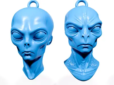 Aliens Pendants 3D print model