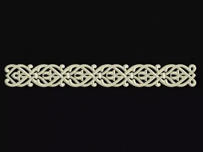 Central decor ornament for furniture 3D model 50