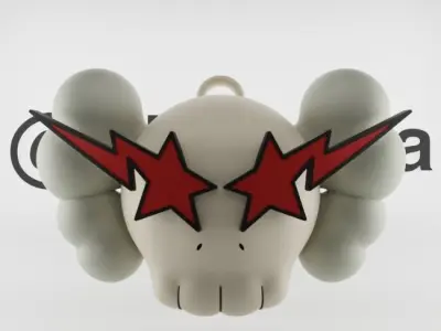 Kaws Keychain Bape Companion for Print 3D print model