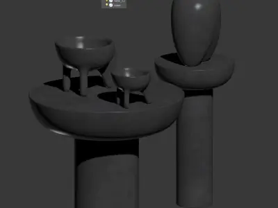 Decorative Wing Mini Coffee Set by 101 Copenhagen 3D model