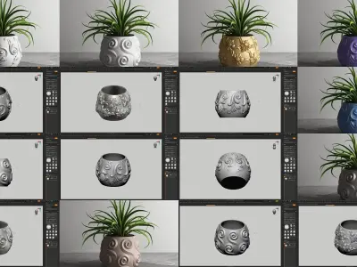 20 vase pot 3d print pack collection