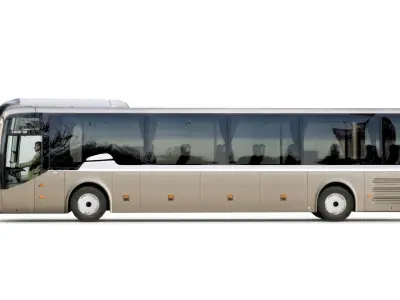 Bus v2 Low-poly 3D model