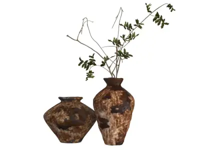 Rustic Vase Pottery Collection 3D model