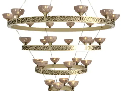 lamp Pendant oriental 2021-02 3D model