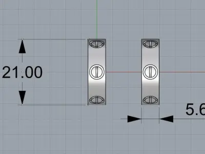 Love Earring 3D print model