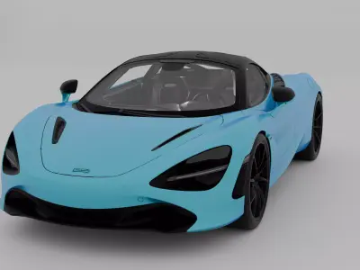 McLaren 720s 3D model Textured