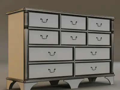 Laura Ashley commode 2 3D model