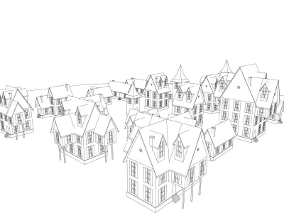 House Set 3D model