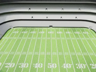 Nfl American Stadium Low-poly 3D model