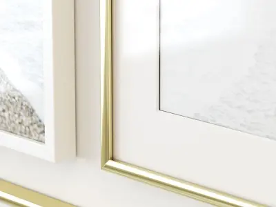 Light tones gallery wall 3D model