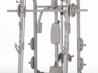  equipment for gym 01 3D model