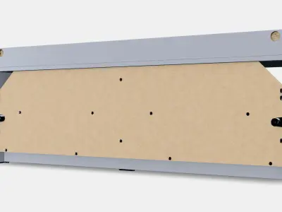 HAUGA TV bench 1 Low-poly 3D model