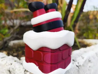 Christmas Special - Stuck Santa  3D print model