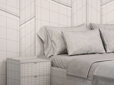 VERCELLI III BED 3D model