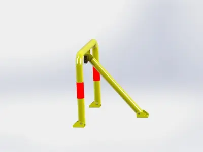 Parking Block Free 3D model