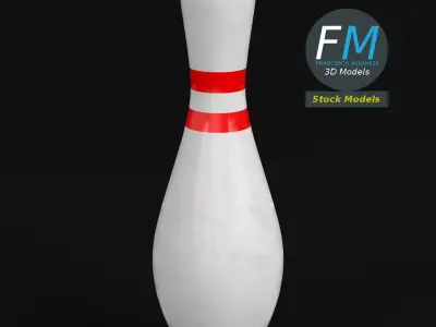 Bowling pin 3D model