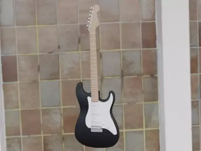 Generic Guitar Blender Decor Free 3D model