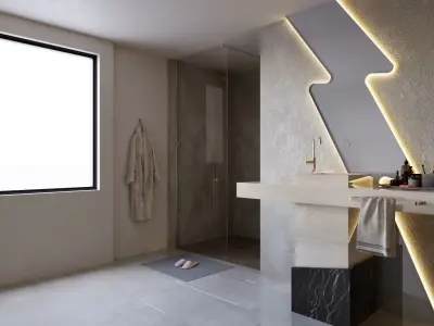 Interior - Bathroom - 071223 3D model