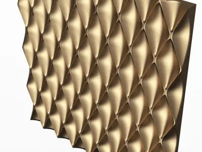 3D Wall Panel 03 Low-poly 3D model
