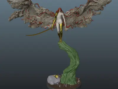 Elden Ring Malenia Phase 2 3D print model