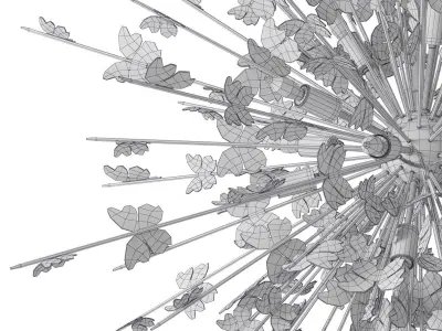 Circa Lighting Farfalle Large Chandelier Low-poly 3D model