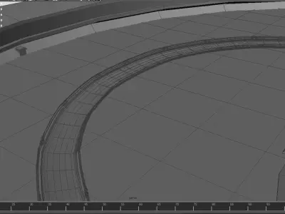 Arena Race Track Low-poly 3D model
