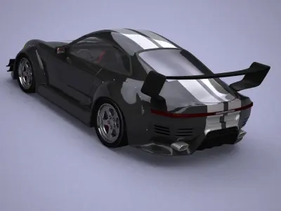 Generic car 06 model in Lightwave 3D 3D model