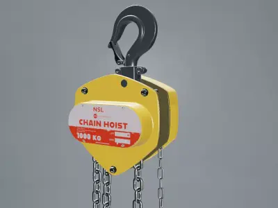 3D Model of Chain hoist 3D model