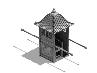 Game Ancient Chinese transport - Jiaozi 3D model