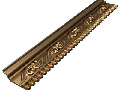 Cornice Decoration Molding 051 Low-poly 3D model