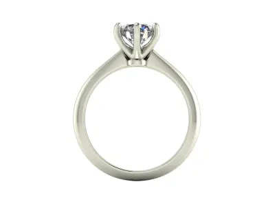 Solitaire Diamond Fashion Ring R12 3D print model