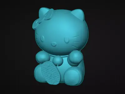 HELLO KITTY MANEKI NEKO LUCKY CHARM 3D print model