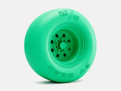 15x10 Weld Draglite Wheel MT Drag Slick 28 Tire 3D print model