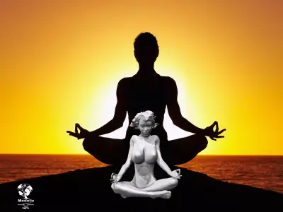 Yoga pose 3D print model