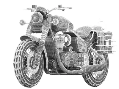 pollice Triumph Bonneville  3D model