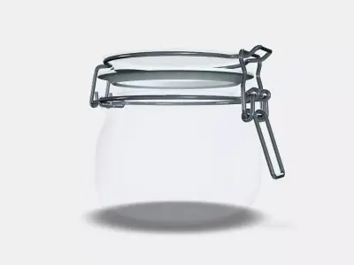 KORKEN tin with lid 2 3D model