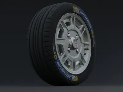 PEUGEOT 505 504 GTI Alloy Rim 3D model